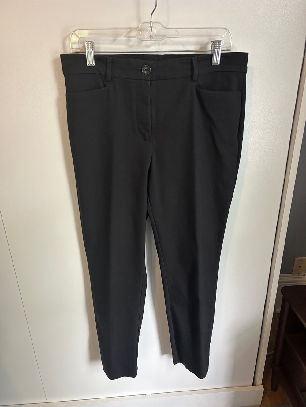 LOFT Black Curvy Skinny Ponte Pants